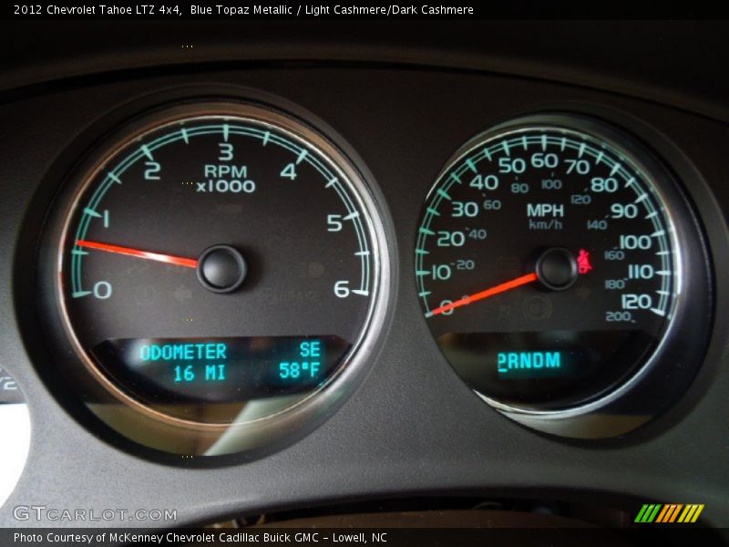 Blue Topaz Metallic / Light Cashmere/Dark Cashmere 2012 Chevrolet Tahoe LTZ 4x4