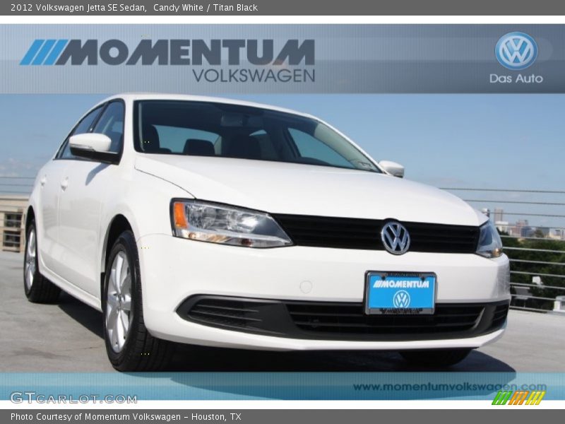Candy White / Titan Black 2012 Volkswagen Jetta SE Sedan