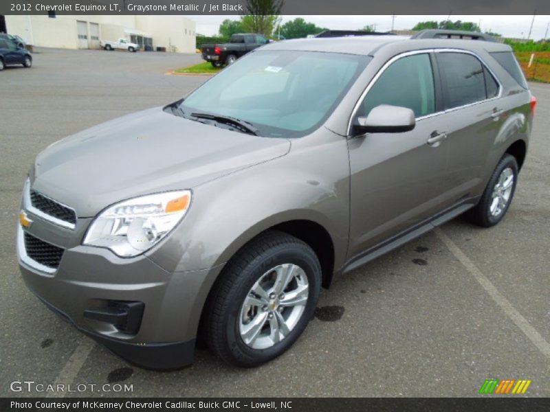 Graystone Metallic / Jet Black 2012 Chevrolet Equinox LT