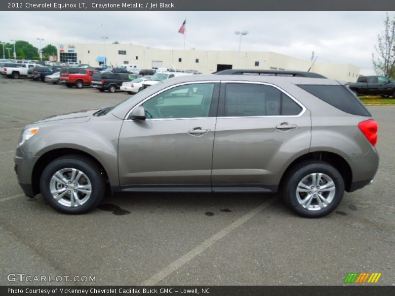 Graystone Metallic / Jet Black 2012 Chevrolet Equinox LT