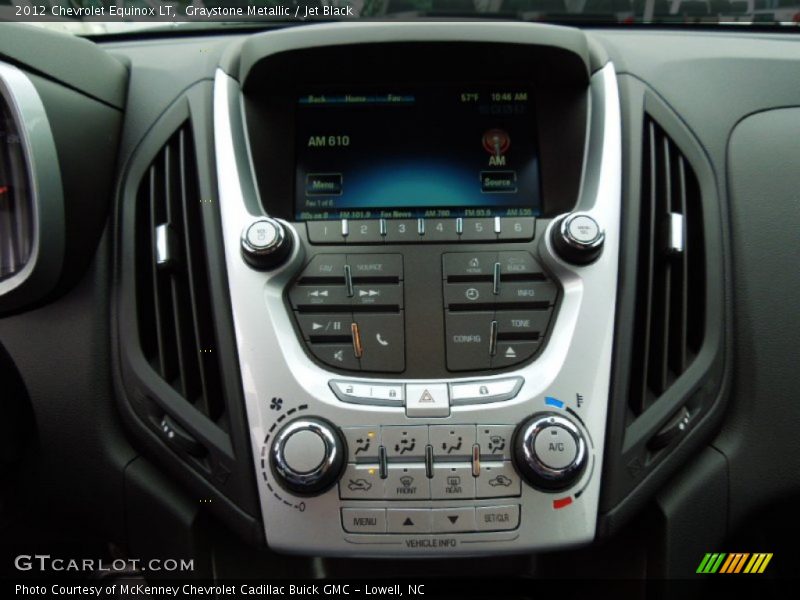 Graystone Metallic / Jet Black 2012 Chevrolet Equinox LT