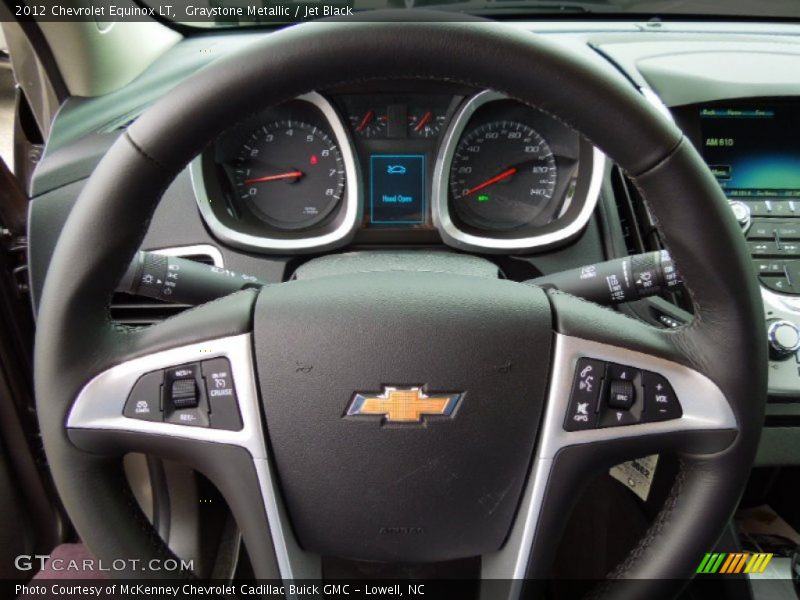 Graystone Metallic / Jet Black 2012 Chevrolet Equinox LT