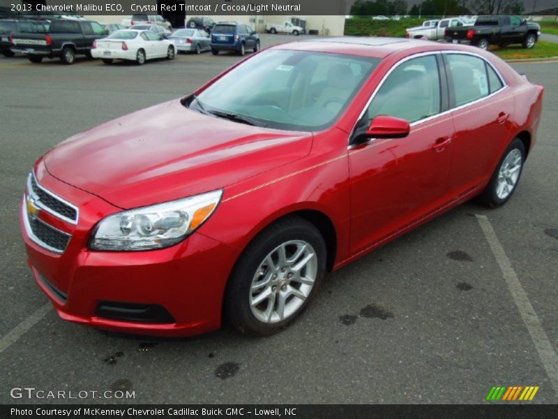 Crystal Red Tintcoat / Cocoa/Light Neutral 2013 Chevrolet Malibu ECO