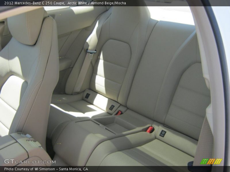 Arctic White / Almond Beige/Mocha 2012 Mercedes-Benz C 250 Coupe