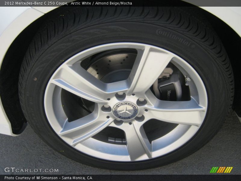 Arctic White / Almond Beige/Mocha 2012 Mercedes-Benz C 250 Coupe