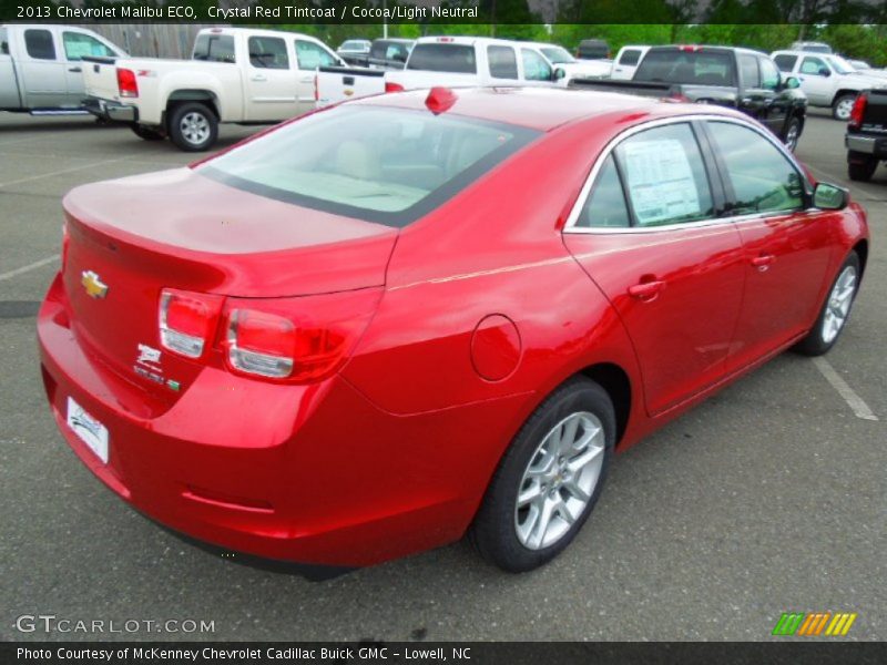 Crystal Red Tintcoat / Cocoa/Light Neutral 2013 Chevrolet Malibu ECO