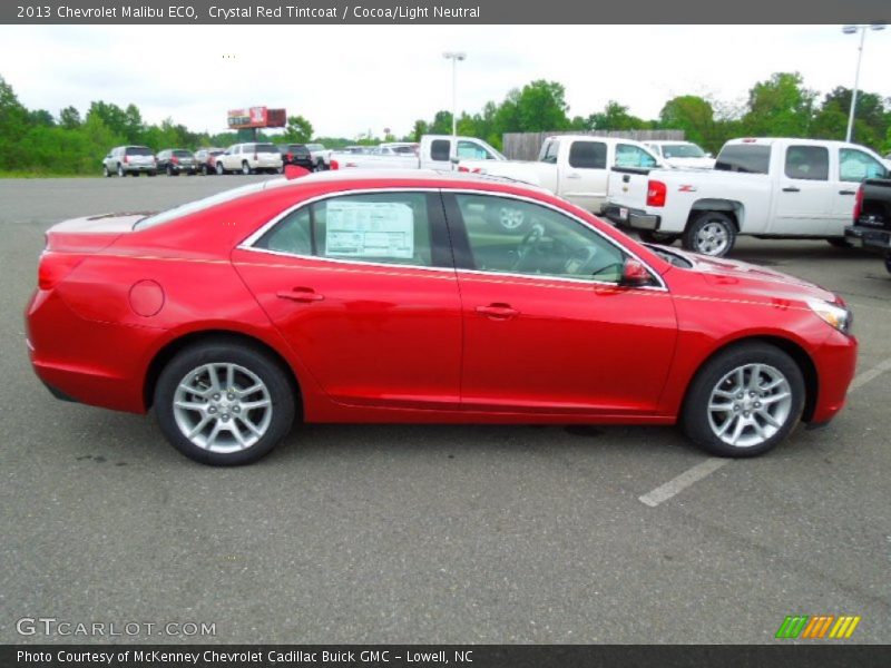 Crystal Red Tintcoat / Cocoa/Light Neutral 2013 Chevrolet Malibu ECO