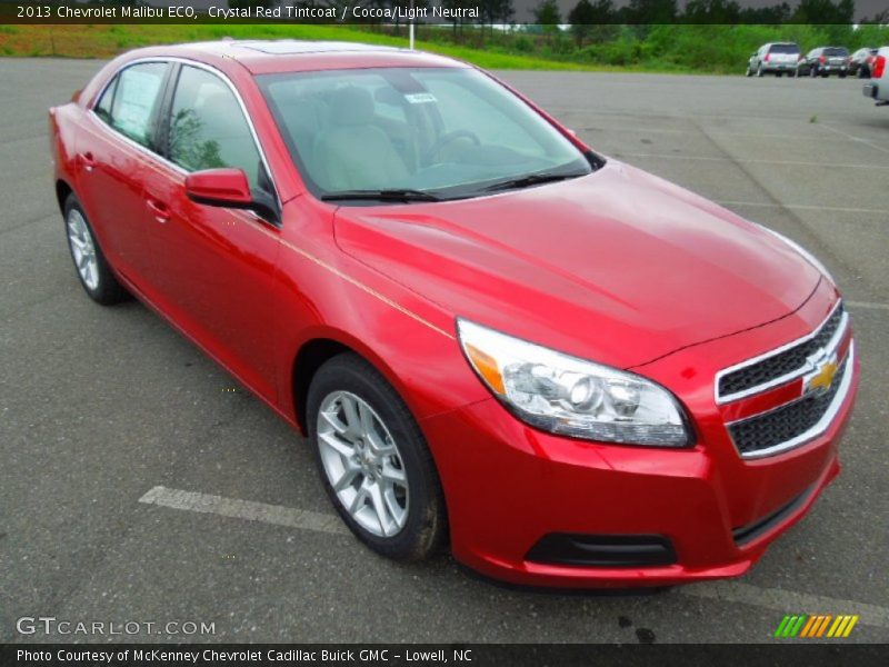 Crystal Red Tintcoat / Cocoa/Light Neutral 2013 Chevrolet Malibu ECO
