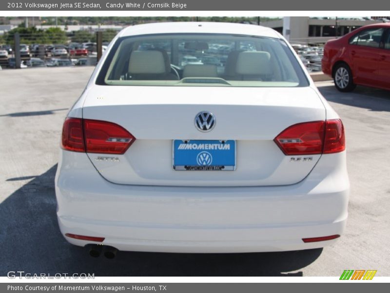 Candy White / Cornsilk Beige 2012 Volkswagen Jetta SE Sedan