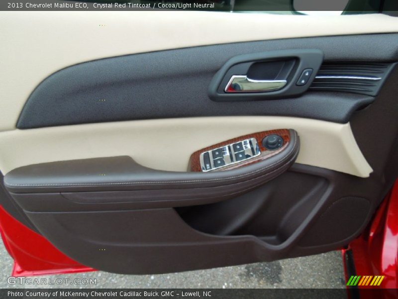 Crystal Red Tintcoat / Cocoa/Light Neutral 2013 Chevrolet Malibu ECO