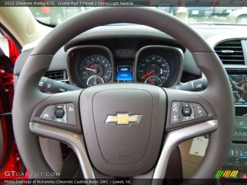 Crystal Red Tintcoat / Cocoa/Light Neutral 2013 Chevrolet Malibu ECO