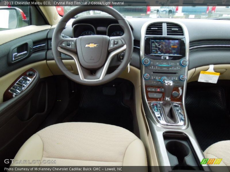 Crystal Red Tintcoat / Cocoa/Light Neutral 2013 Chevrolet Malibu ECO