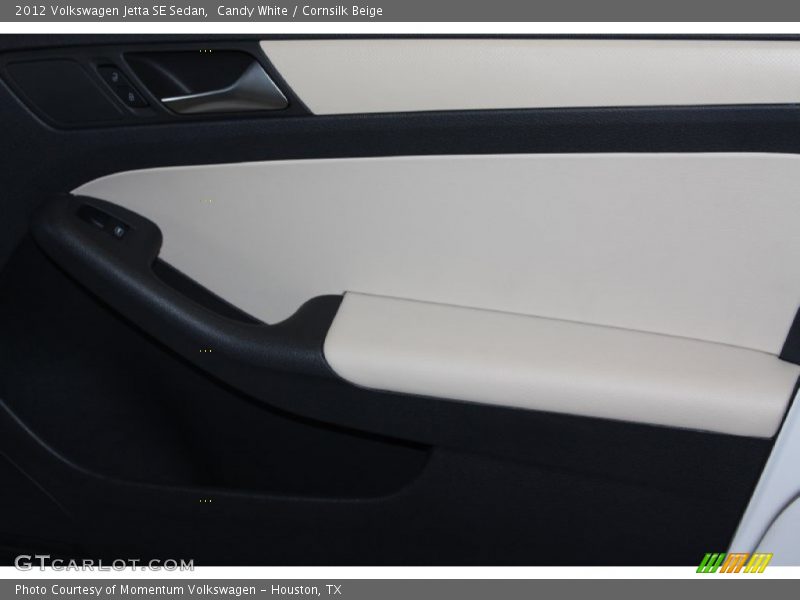 Candy White / Cornsilk Beige 2012 Volkswagen Jetta SE Sedan