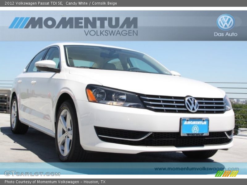 Candy White / Cornsilk Beige 2012 Volkswagen Passat TDI SE