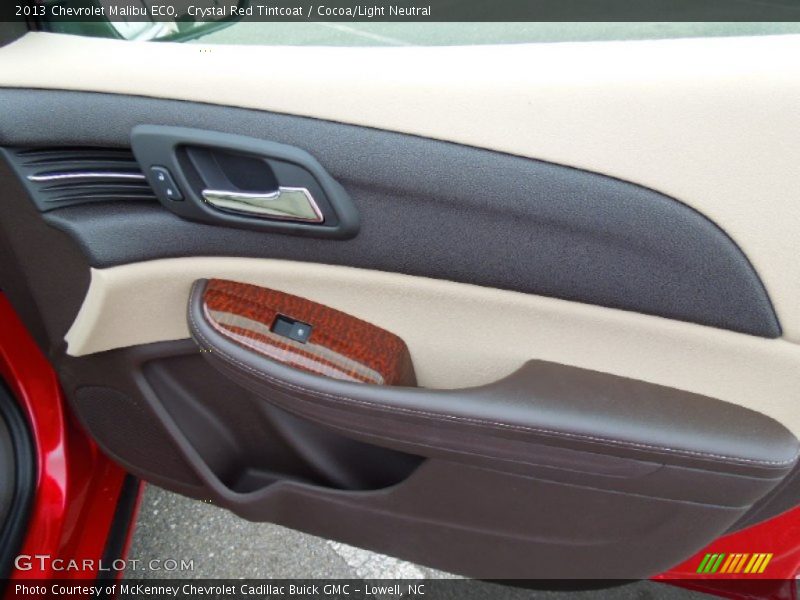 Crystal Red Tintcoat / Cocoa/Light Neutral 2013 Chevrolet Malibu ECO