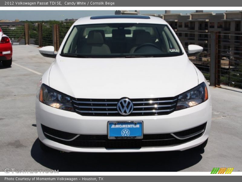 Candy White / Cornsilk Beige 2012 Volkswagen Passat TDI SE