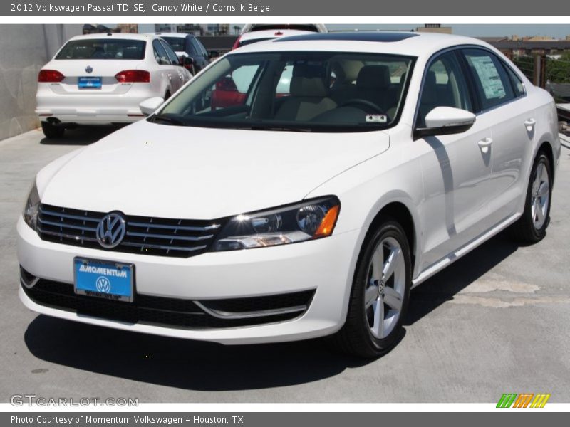 Candy White / Cornsilk Beige 2012 Volkswagen Passat TDI SE