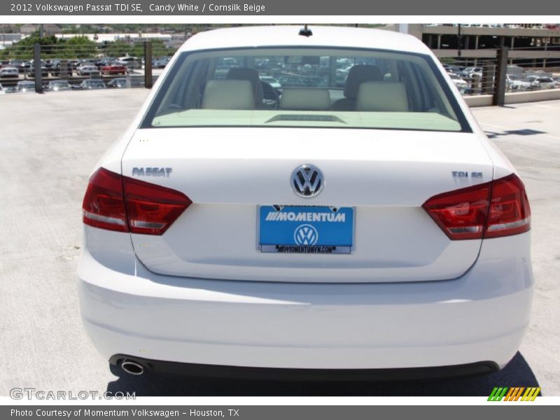 Candy White / Cornsilk Beige 2012 Volkswagen Passat TDI SE