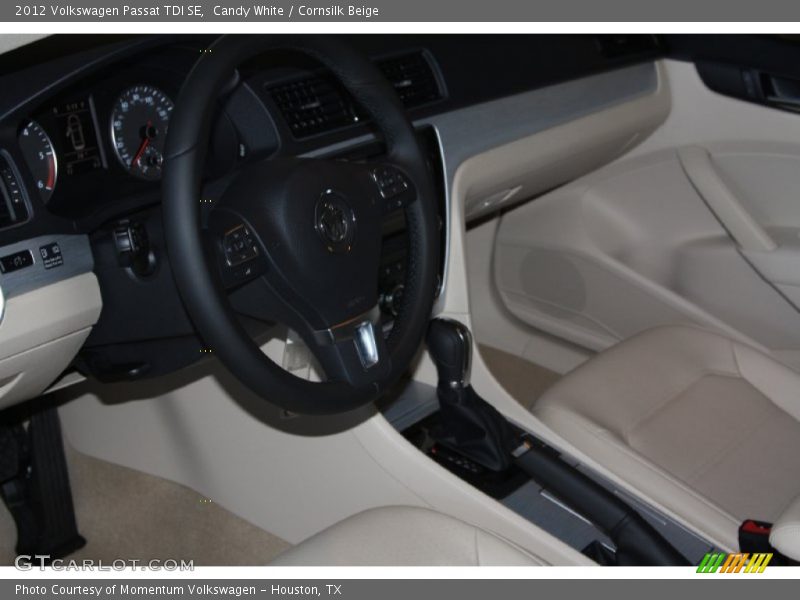 Candy White / Cornsilk Beige 2012 Volkswagen Passat TDI SE