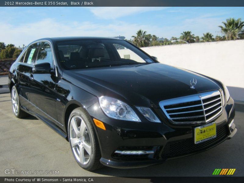 Black / Black 2012 Mercedes-Benz E 350 Sedan