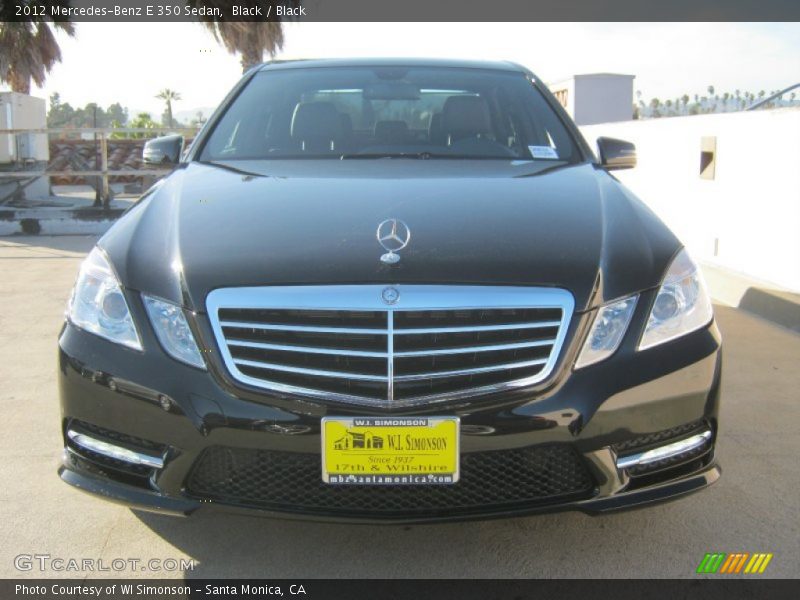 Black / Black 2012 Mercedes-Benz E 350 Sedan