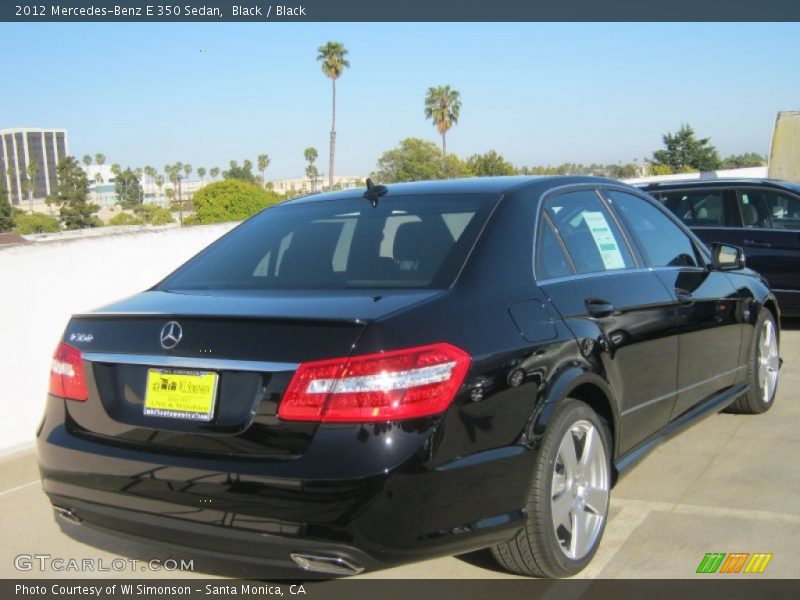 Black / Black 2012 Mercedes-Benz E 350 Sedan