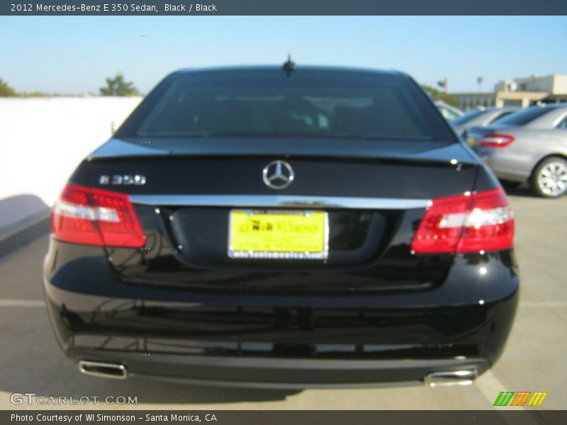 Black / Black 2012 Mercedes-Benz E 350 Sedan