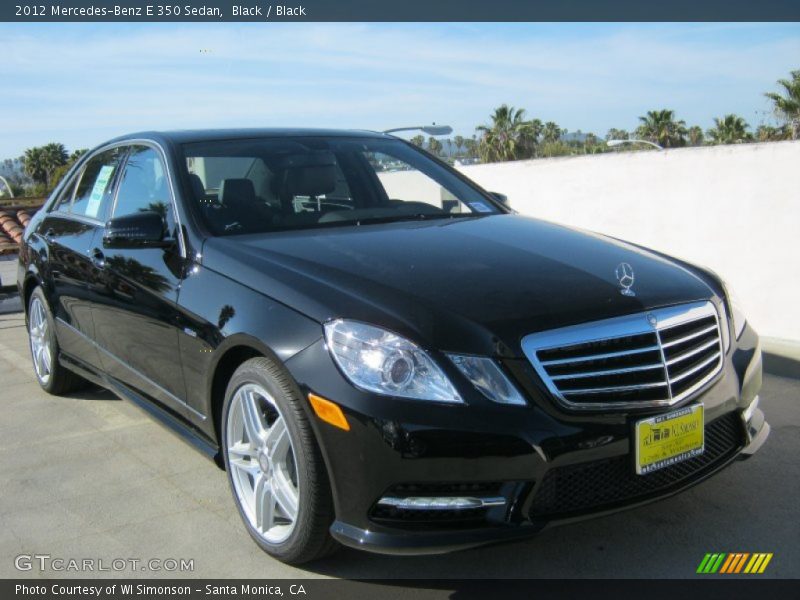 Black / Black 2012 Mercedes-Benz E 350 Sedan