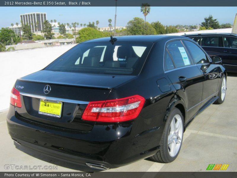 Black / Black 2012 Mercedes-Benz E 350 Sedan