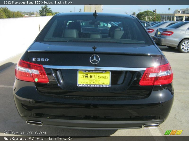 Black / Black 2012 Mercedes-Benz E 350 Sedan