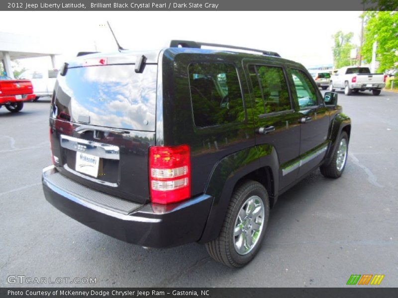 Brilliant Black Crystal Pearl / Dark Slate Gray 2012 Jeep Liberty Latitude
