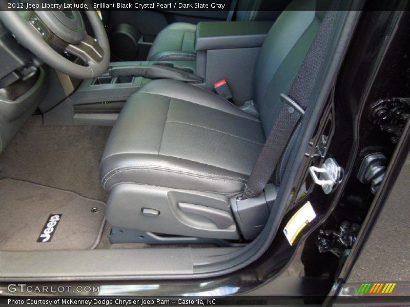 Brilliant Black Crystal Pearl / Dark Slate Gray 2012 Jeep Liberty Latitude