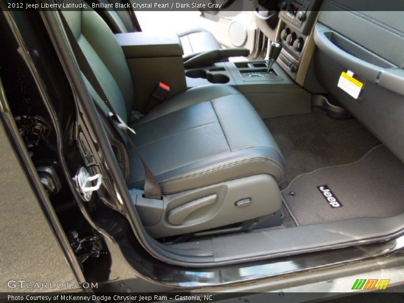 Brilliant Black Crystal Pearl / Dark Slate Gray 2012 Jeep Liberty Latitude