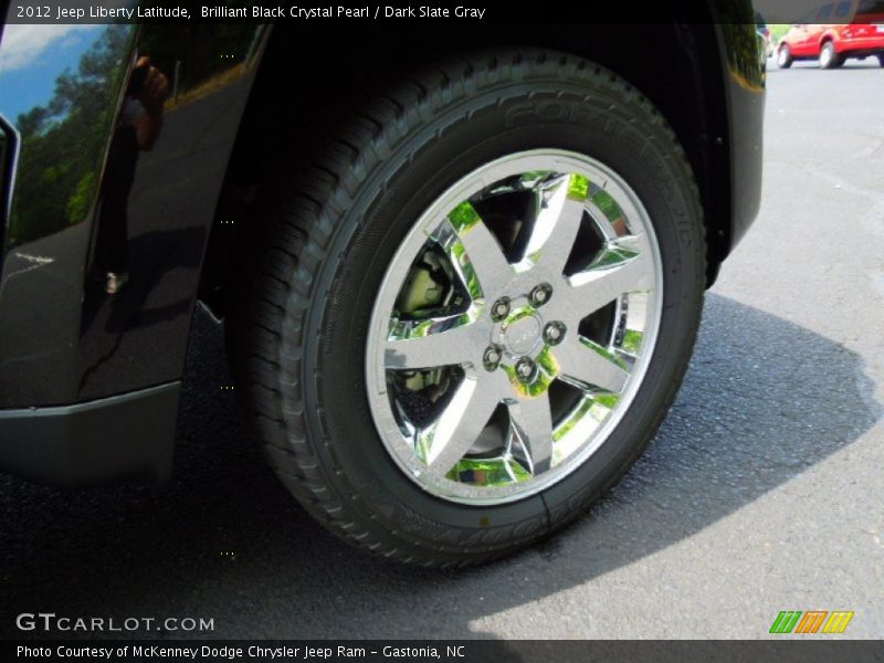 Brilliant Black Crystal Pearl / Dark Slate Gray 2012 Jeep Liberty Latitude