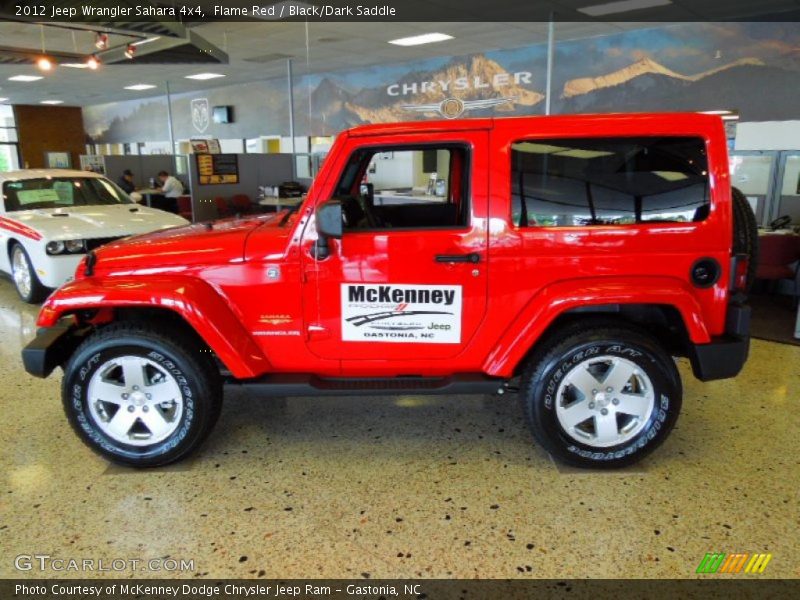 Flame Red / Black/Dark Saddle 2012 Jeep Wrangler Sahara 4x4