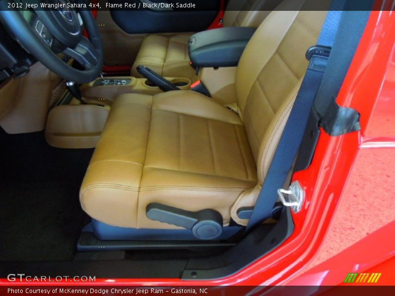 Flame Red / Black/Dark Saddle 2012 Jeep Wrangler Sahara 4x4