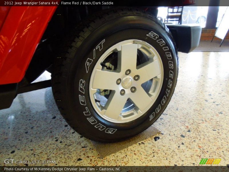 Flame Red / Black/Dark Saddle 2012 Jeep Wrangler Sahara 4x4
