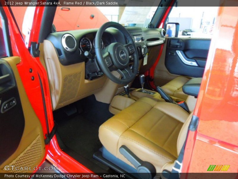 Flame Red / Black/Dark Saddle 2012 Jeep Wrangler Sahara 4x4