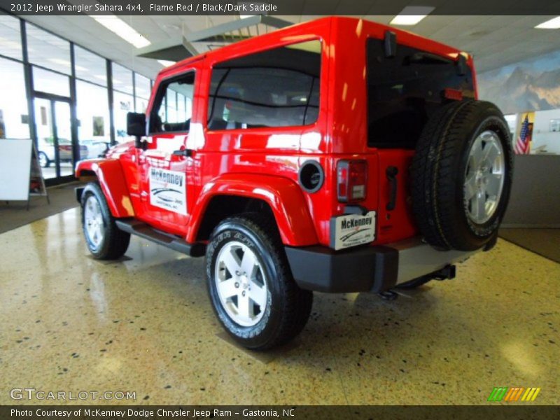 Flame Red / Black/Dark Saddle 2012 Jeep Wrangler Sahara 4x4