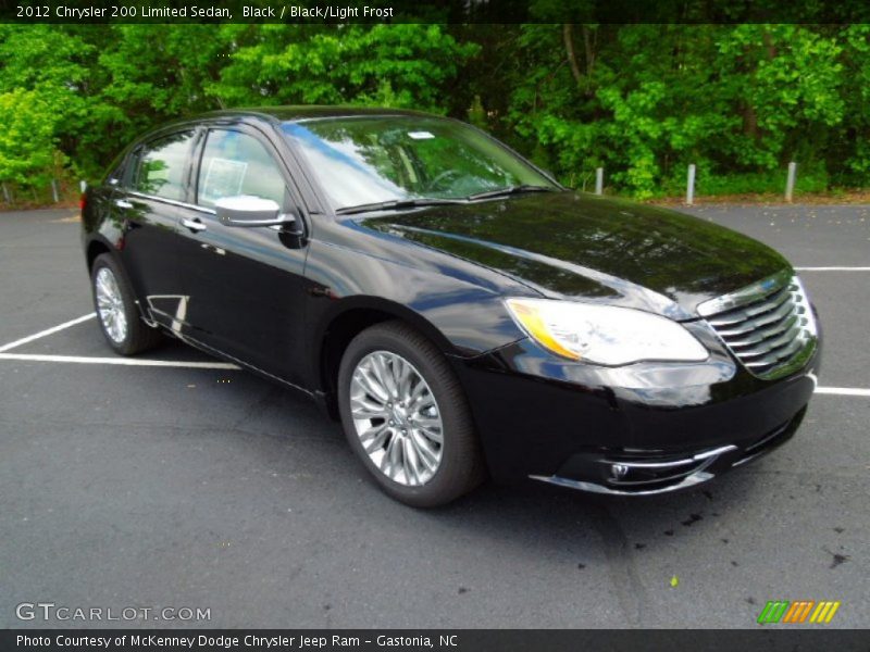 Black / Black/Light Frost 2012 Chrysler 200 Limited Sedan
