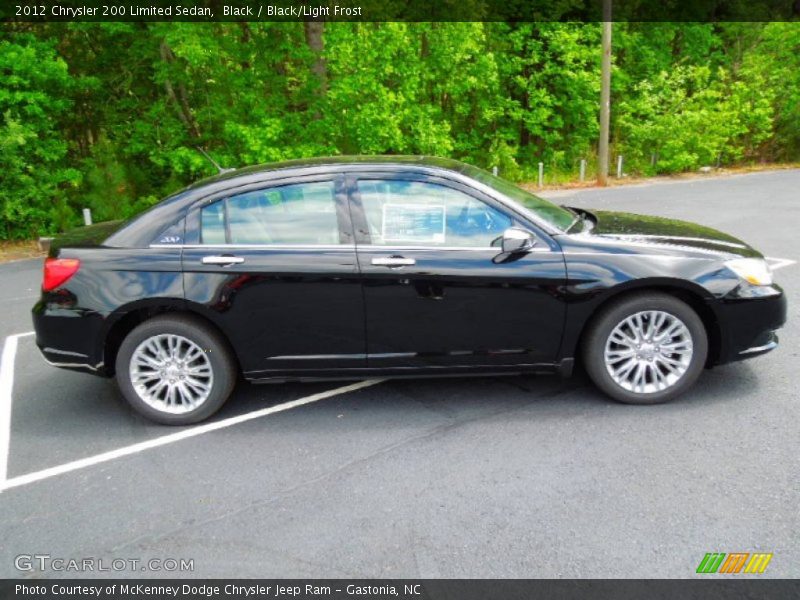 Black / Black/Light Frost 2012 Chrysler 200 Limited Sedan