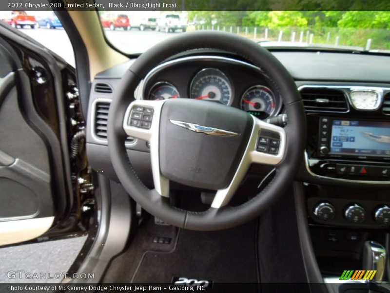 Black / Black/Light Frost 2012 Chrysler 200 Limited Sedan