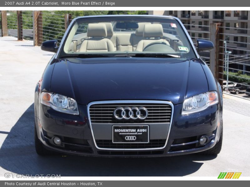 Moro Blue Pearl Effect / Beige 2007 Audi A4 2.0T Cabriolet
