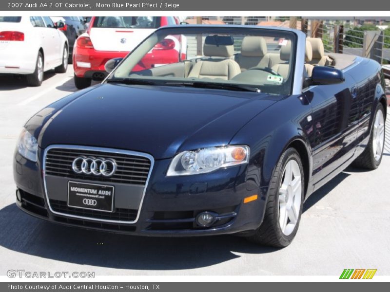 Moro Blue Pearl Effect / Beige 2007 Audi A4 2.0T Cabriolet