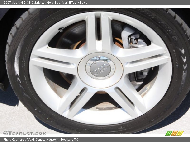 Moro Blue Pearl Effect / Beige 2007 Audi A4 2.0T Cabriolet