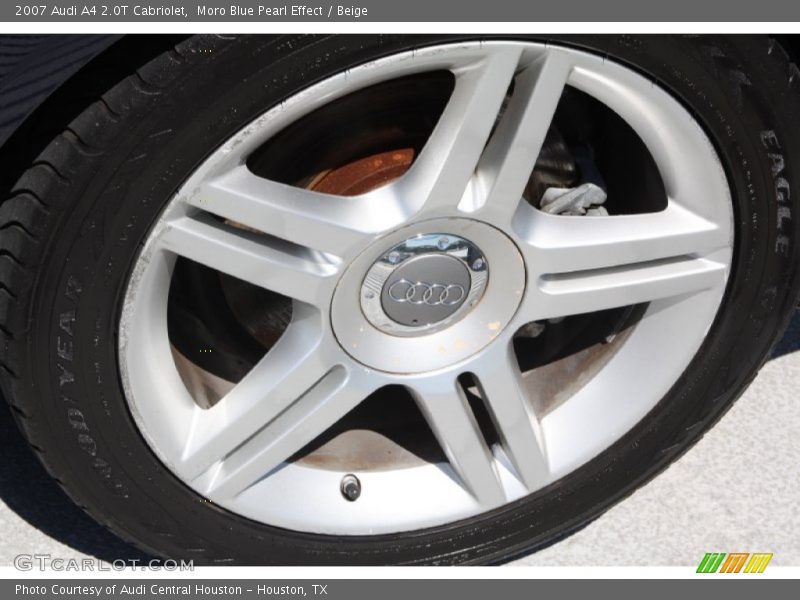 Moro Blue Pearl Effect / Beige 2007 Audi A4 2.0T Cabriolet
