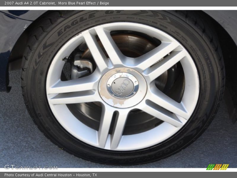 Moro Blue Pearl Effect / Beige 2007 Audi A4 2.0T Cabriolet