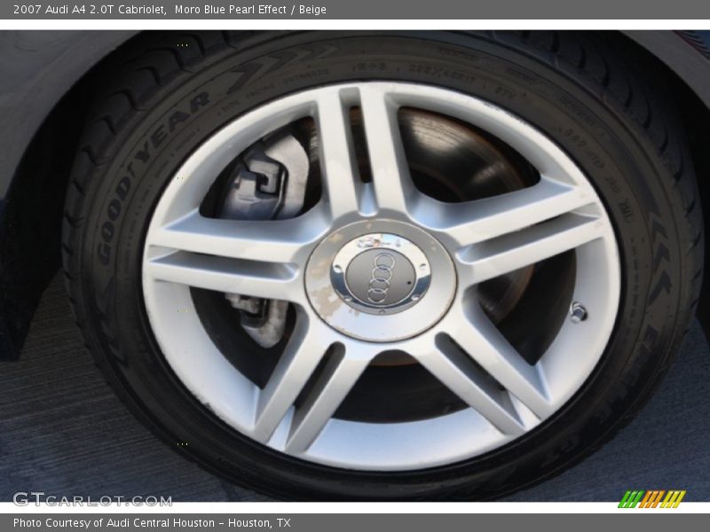 Moro Blue Pearl Effect / Beige 2007 Audi A4 2.0T Cabriolet