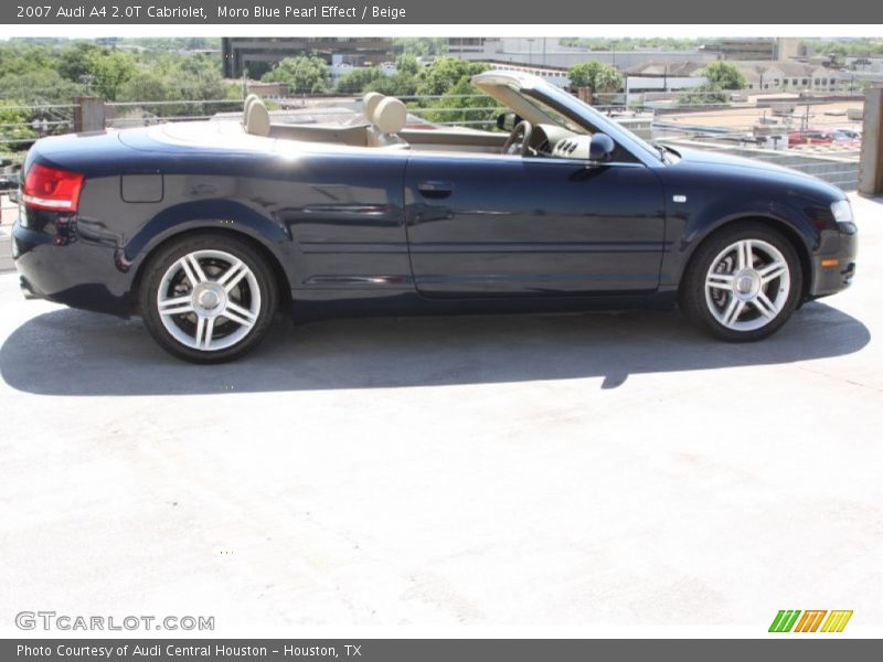 Moro Blue Pearl Effect / Beige 2007 Audi A4 2.0T Cabriolet