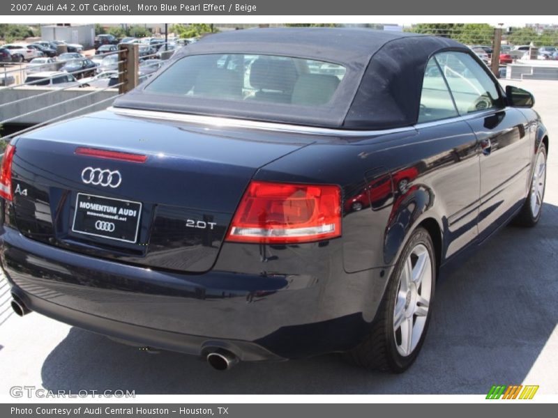 Moro Blue Pearl Effect / Beige 2007 Audi A4 2.0T Cabriolet